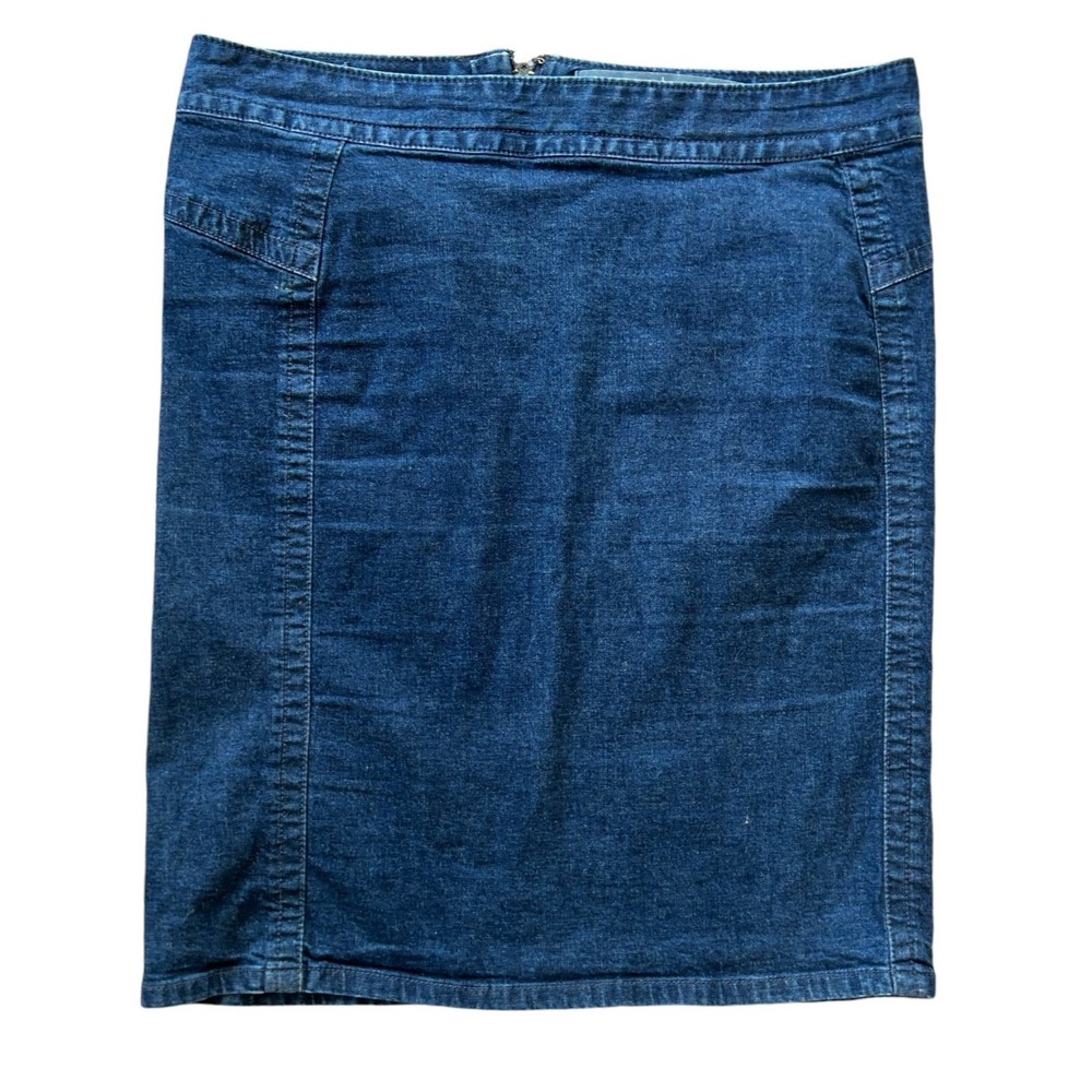 Converse Denim Skirt Womens 29 Blue Western Indie‎ Midi Preppy Classic Street